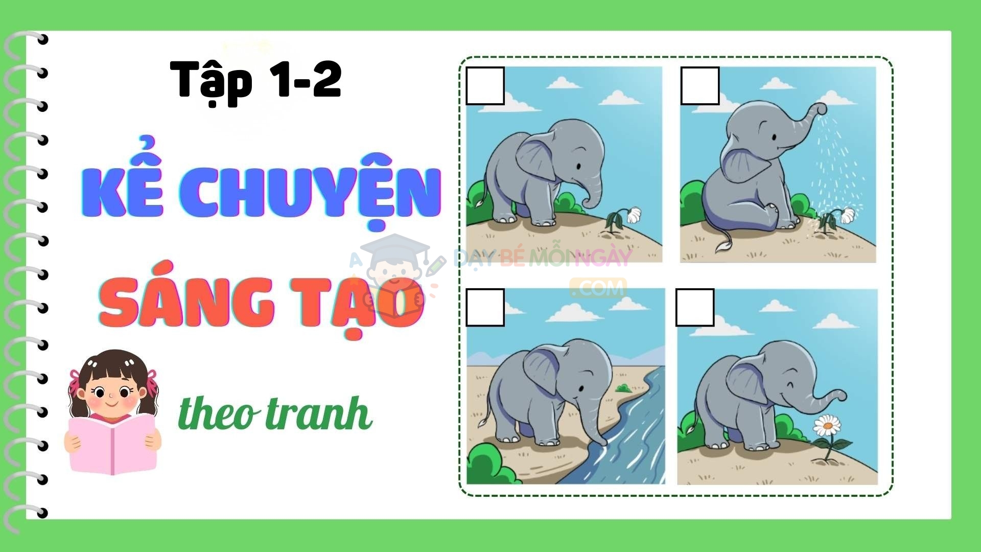 Trọn bộ 2 tập kể chuyện sáng tạo theo tranh