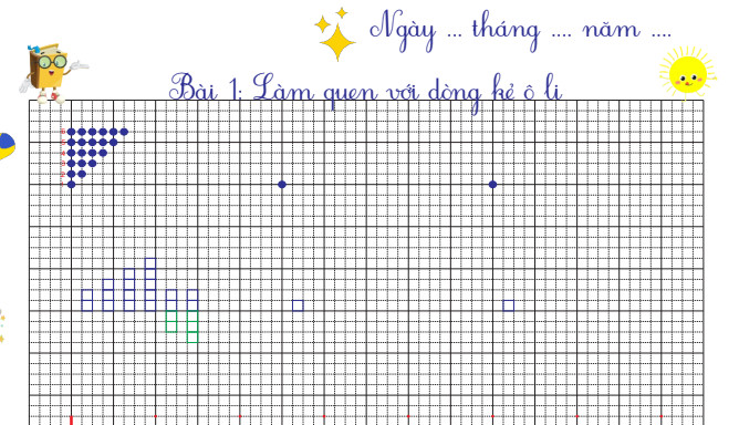 Làm quen với dòng kẻ ô li