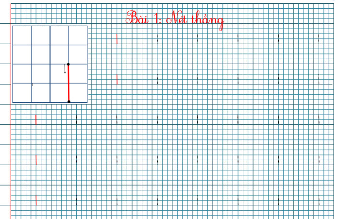 Tập viết các nét chữ