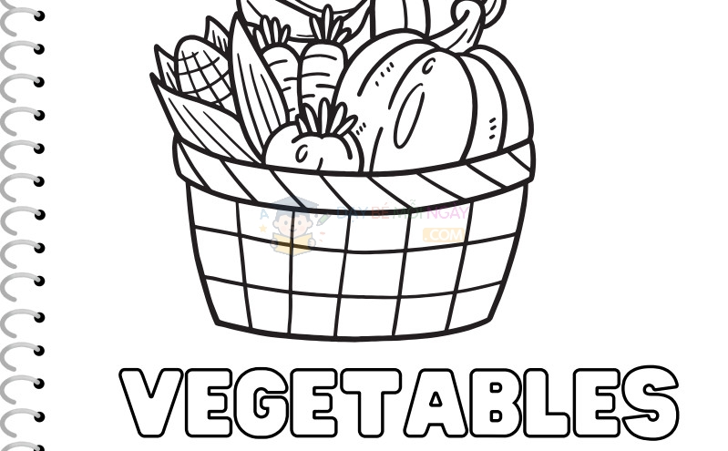 Tập tô màu rau củ tiếng anh