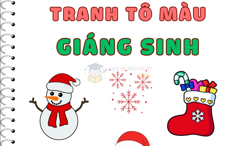 Tranh tô màu giáng sinh