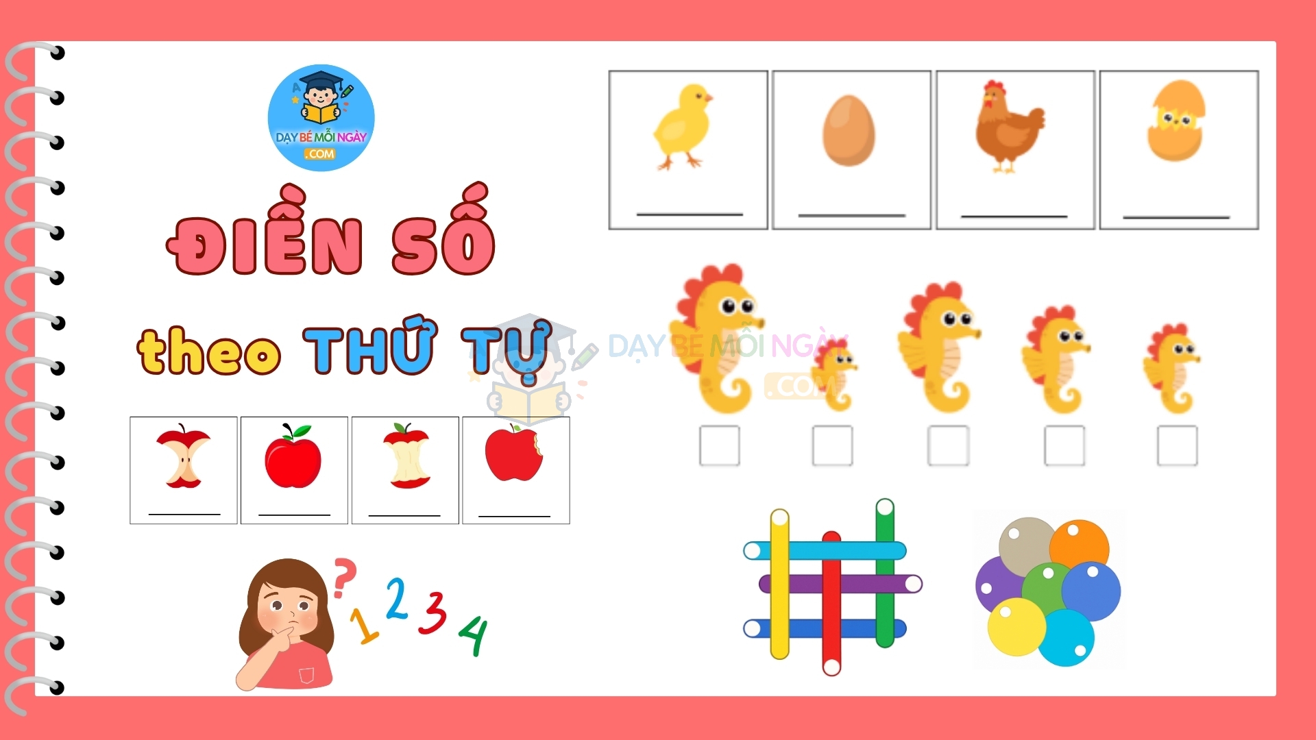 Điền số theo thứ tự