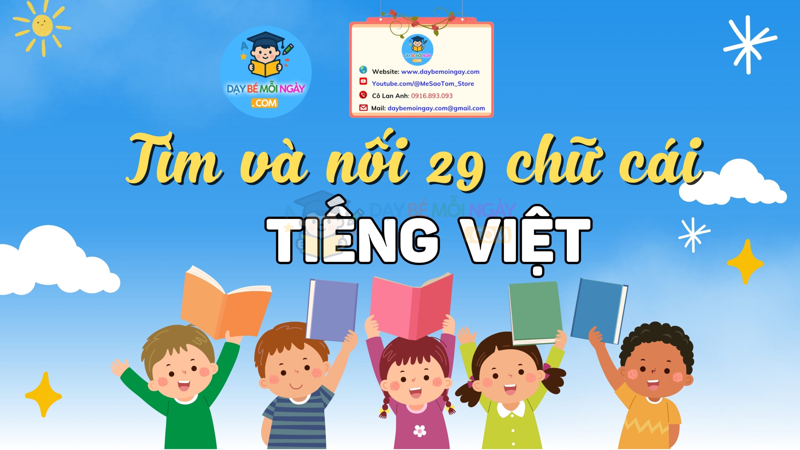 Tìm và nối 29 chữ cái Tiếng Việt