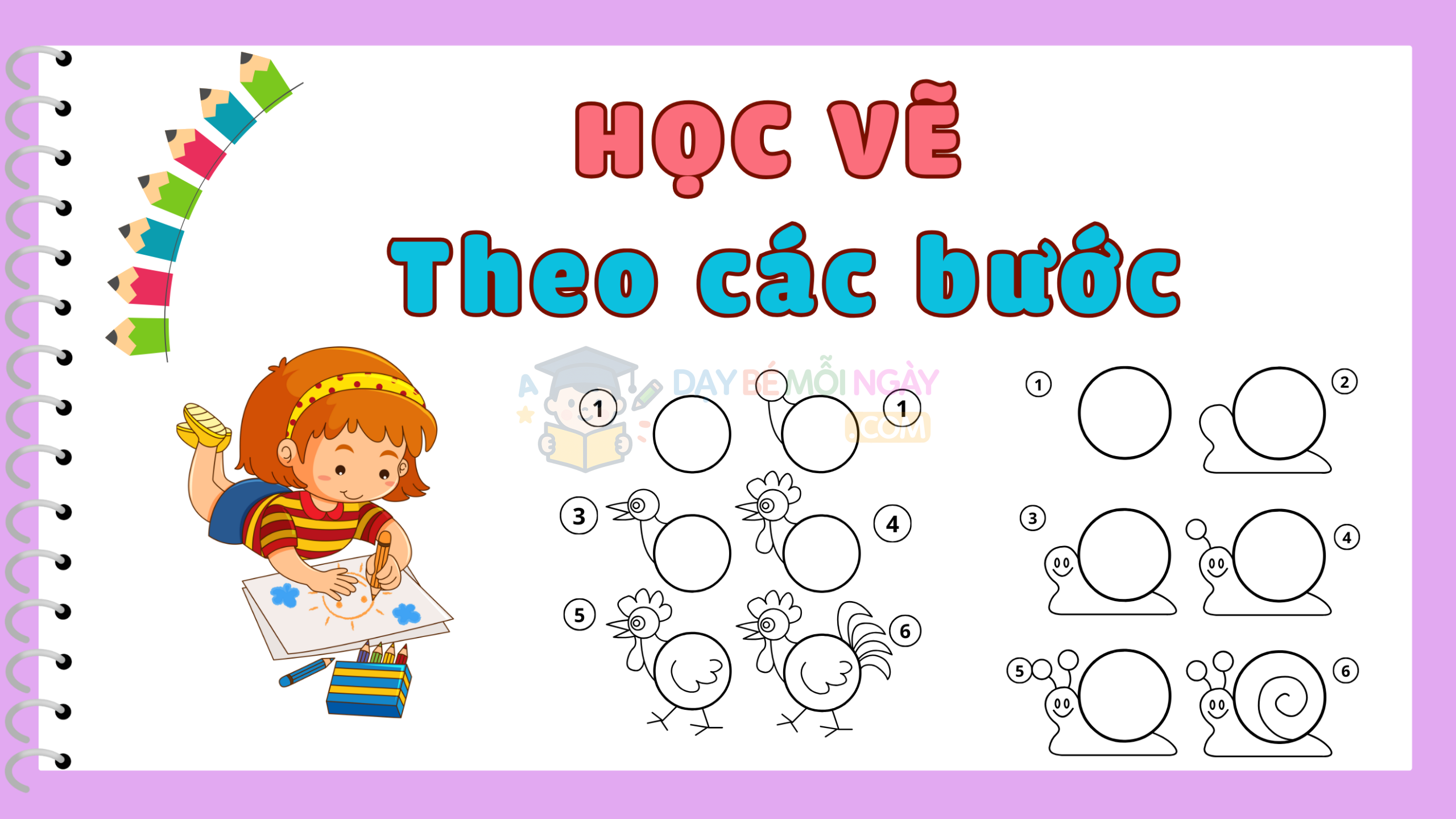 Học vẽ theo các bước
