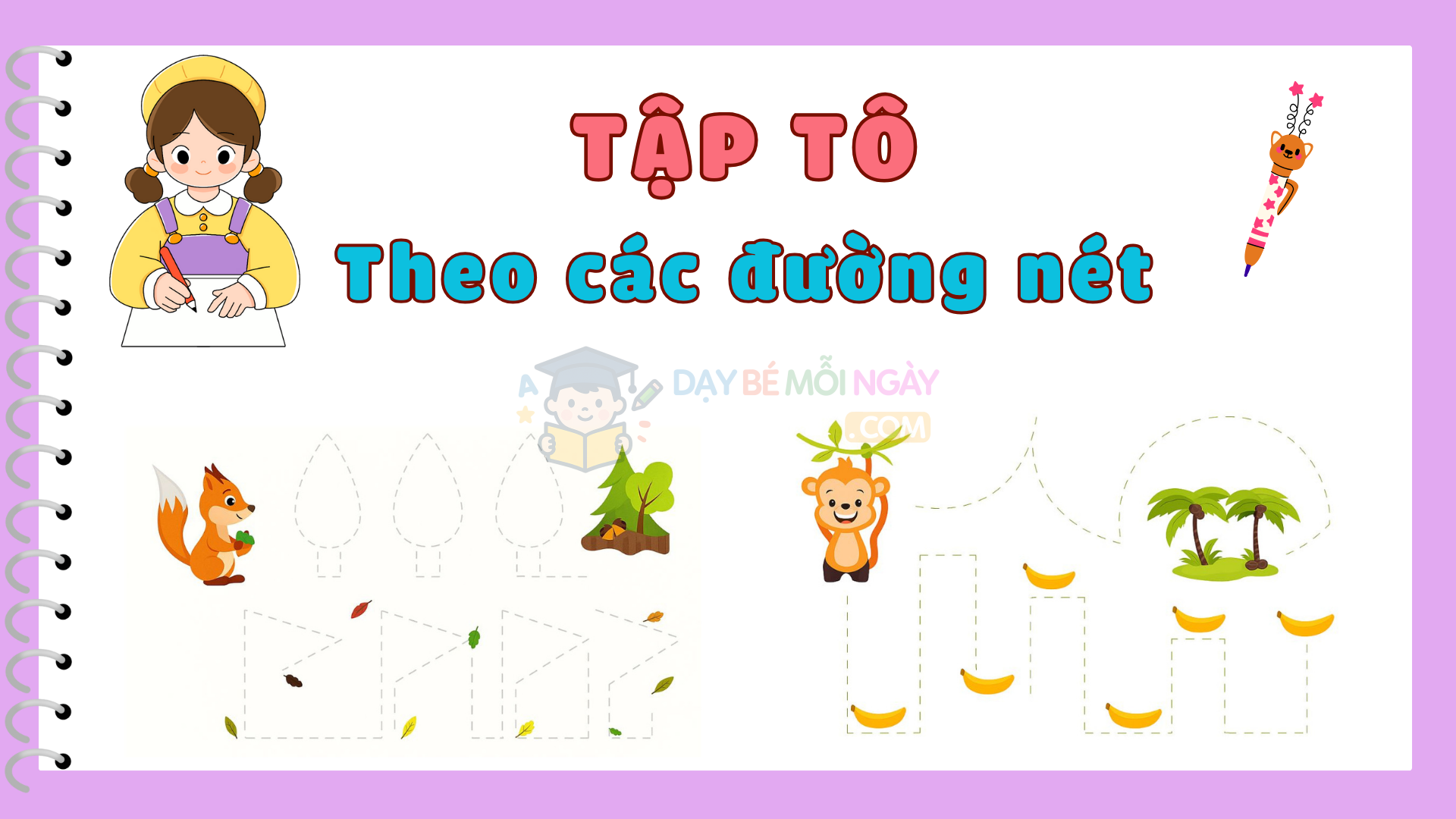 Tập tô theo các đường nét